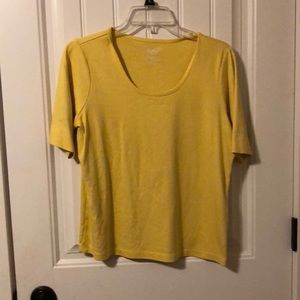 LL Bean Women’s Simple Yellow T Shirt